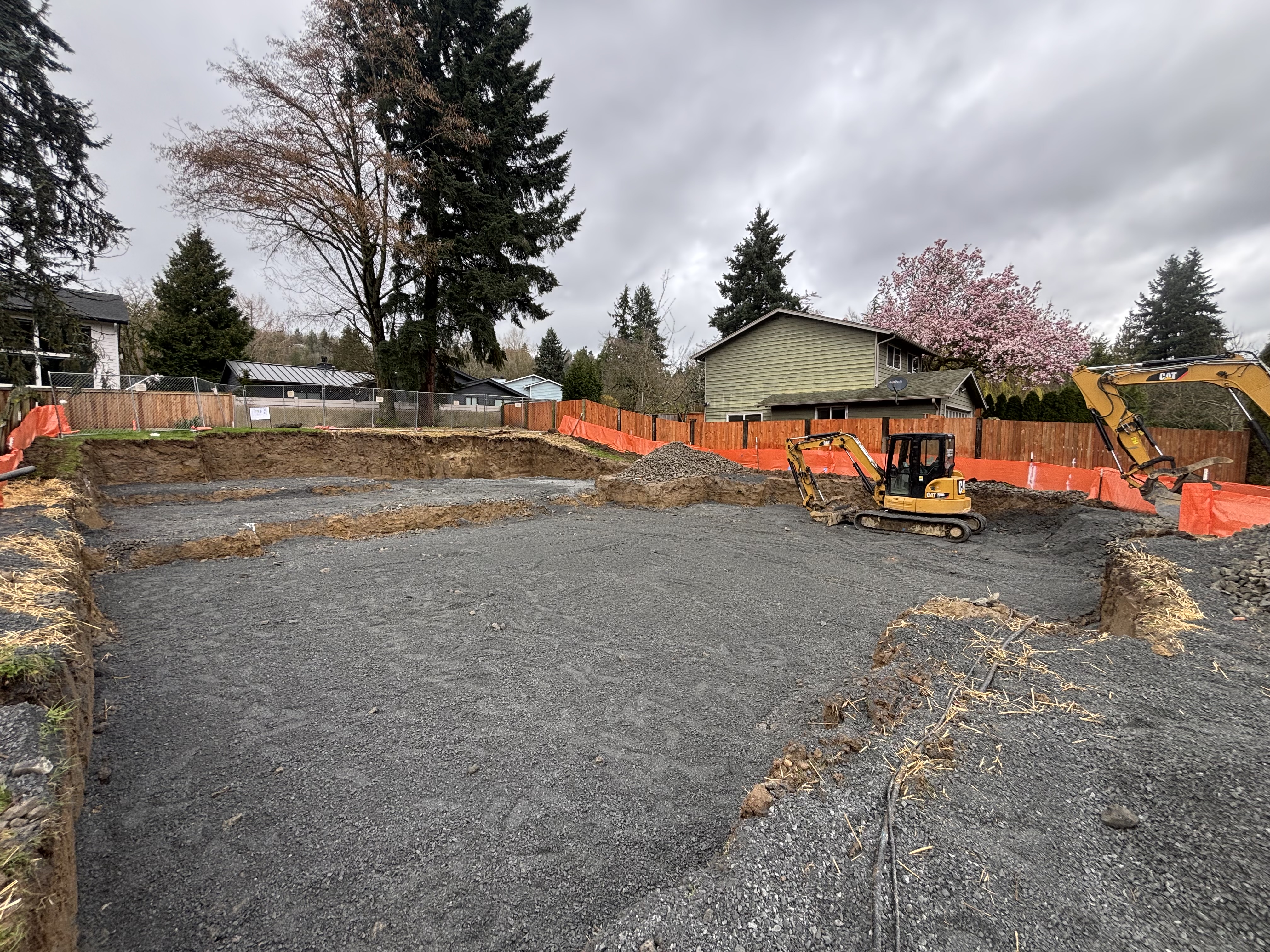 Compass Property Service site prep job in progress